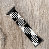 Correa trenzada elasticada Sololoop Ajustable 38/40/41mm color: blanco y negro 