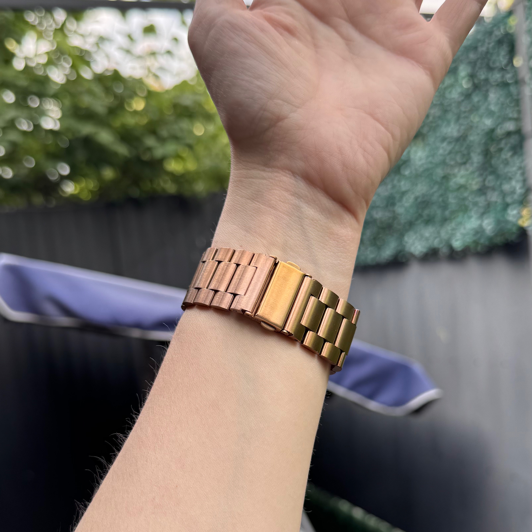 Correa slabón smartwatch 38/40/41mm calidad premium  color: ORO