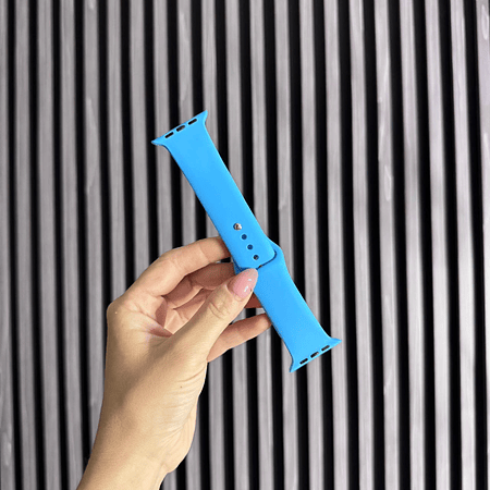 Correa silicona 42/44/45/49mm color: azul pastel