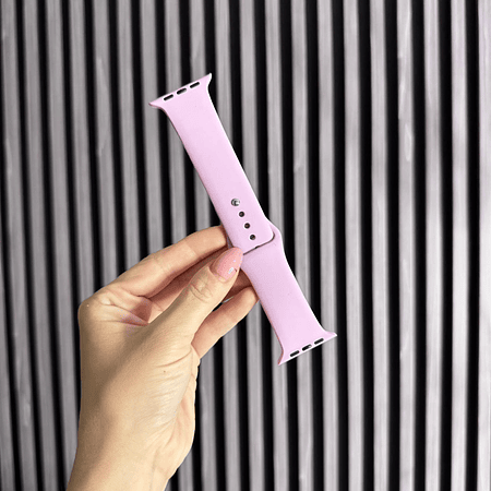 Correa silicona 42/44/45/49mm color: malva