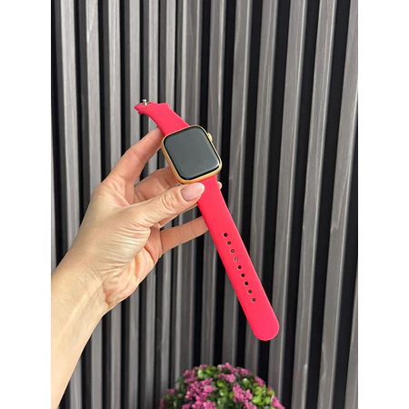 Correa silicona 38/40/41mm color: rojo fucsia