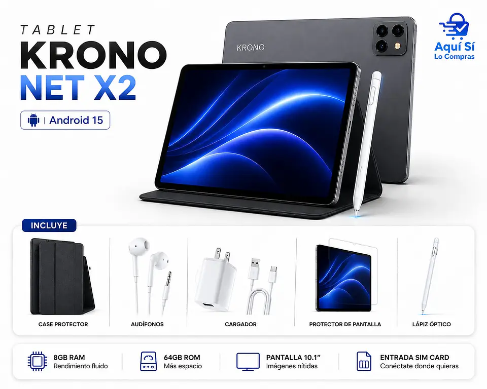 TABLET KRONO NET X2  LÁPIZ 3
