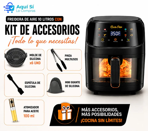 FREIDORA DE AIRE 10 LITROS SILVER CREST