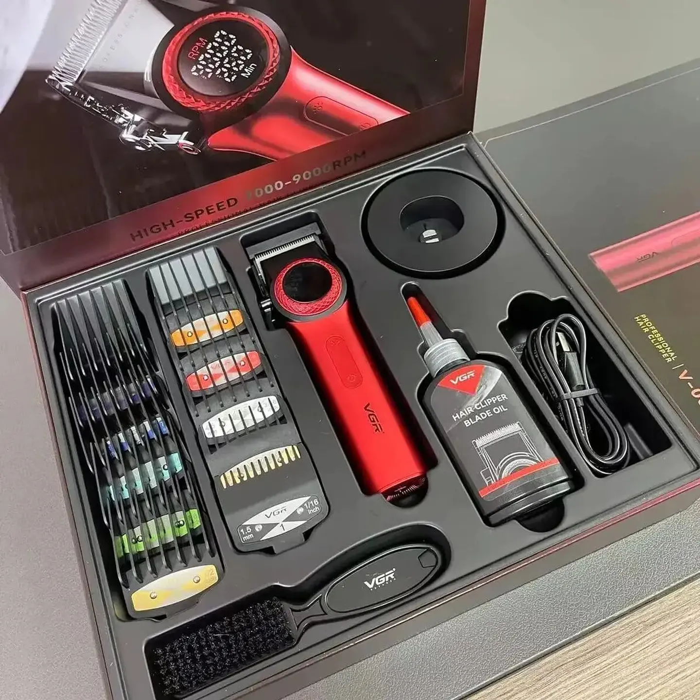 MÁQUINA BARBERÍA VGR 001 ORIGINAL 4