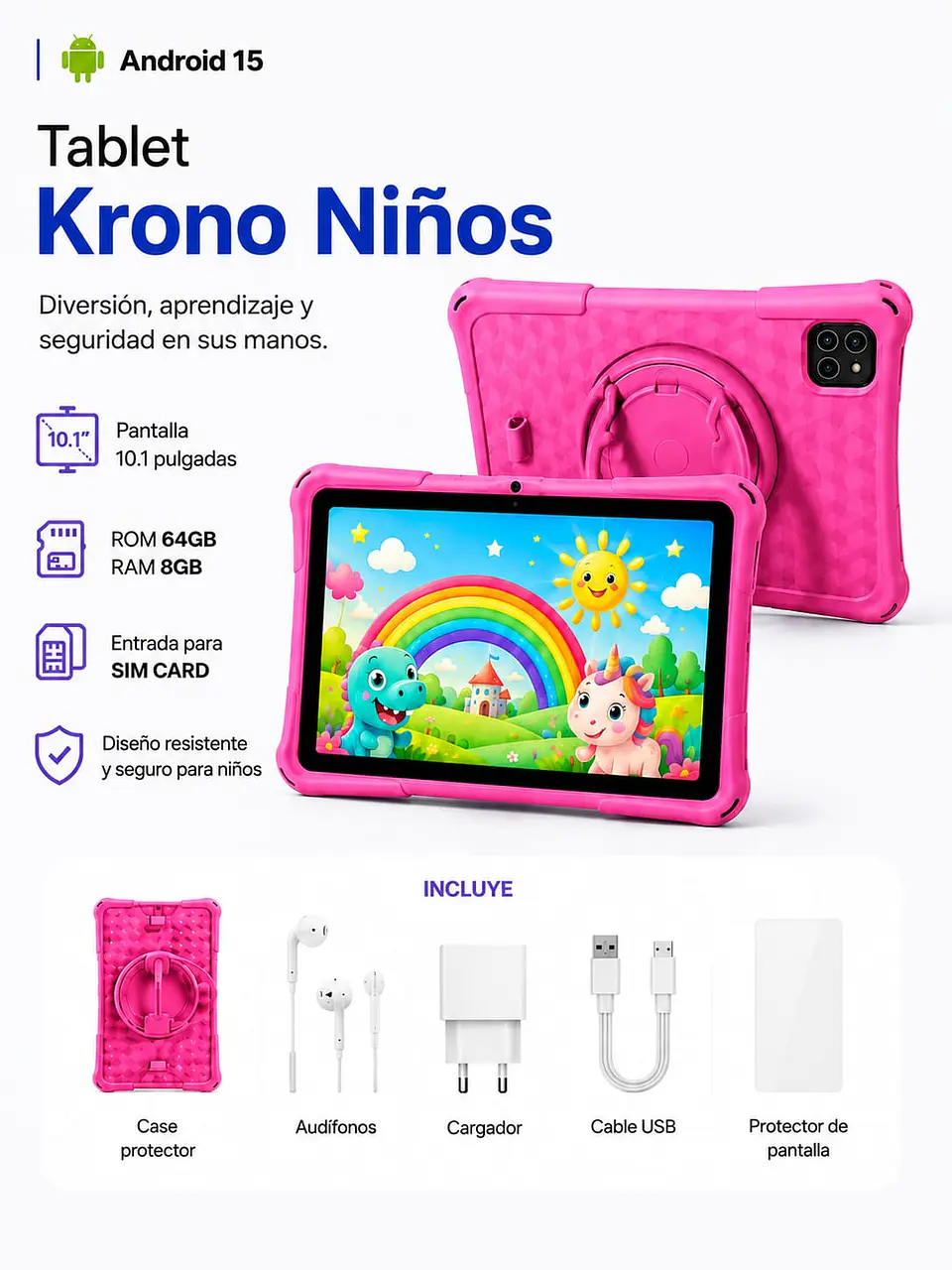 Tablet Infantil Krono KIDS 10 Pulgadas 4