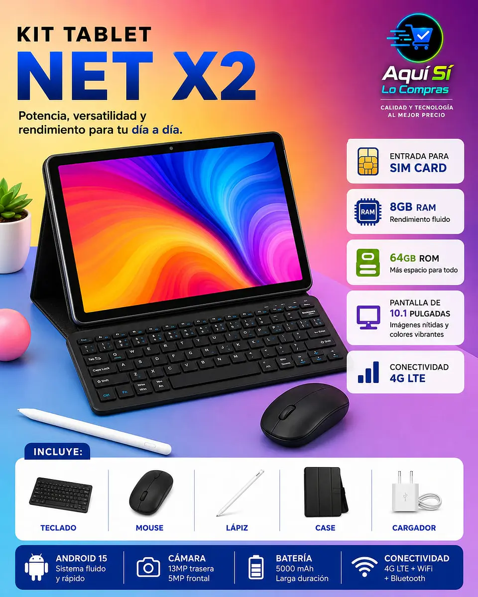 Kit Tablet Net X2 TODO EN UNO 2