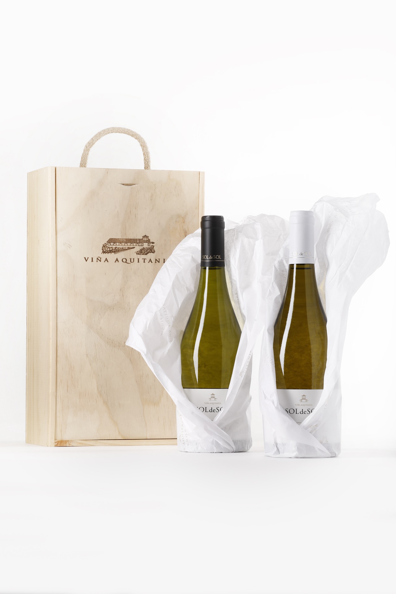 Caja Madera para 2 Botellas