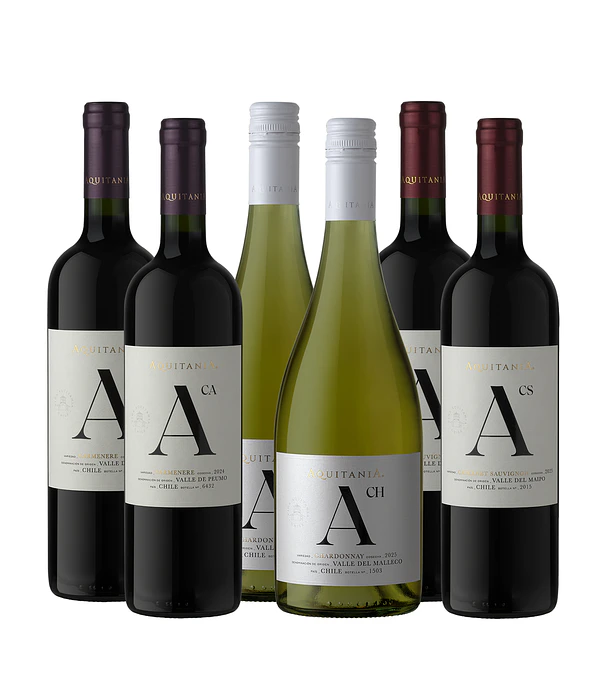 Caja 6 Botellas Seleccion Especial de Aquitania Mix Trio	