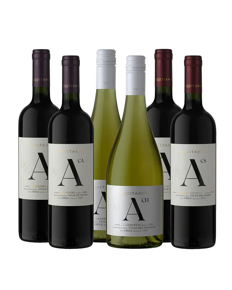 Caja 6 Botellas Seleccion Especial de Aquitania Mix Trio	