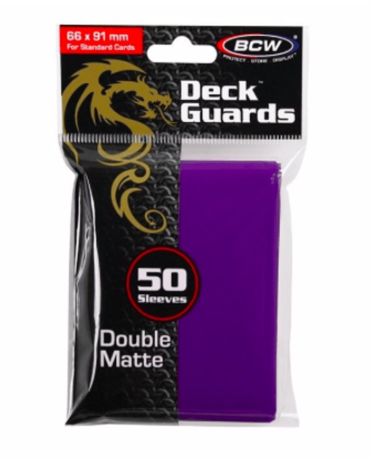 Protectores BCW Double Matte Morado - Standard