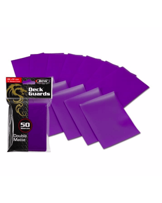 Protectores BCW Double Matte Morado - Standard