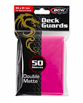 Protectores BCW Double Matte Rosado - Standard 