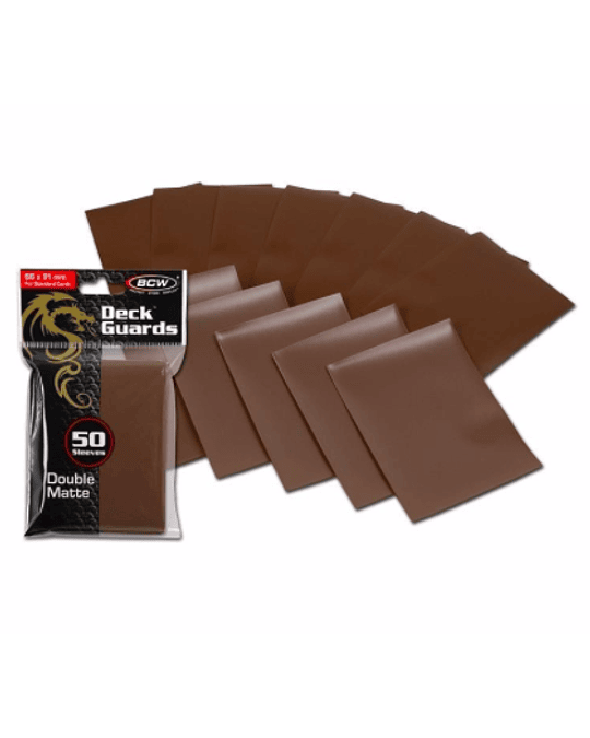 Protectores BCW Double Matte Café - Standard 