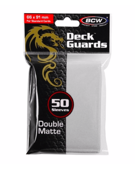 Protectores BCW Double Matte Blanco - Standard 