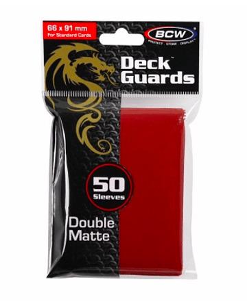 Protectores BCW Double Matte  Rojo - Standard