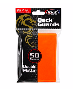 Protectores BCW Double Matte Naranja - Standard 