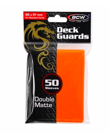 Protectores BCW Double Matte Naranja - Standard 