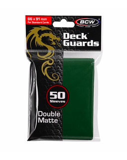 Protectores BCW Double Matte  Verde - Standard 