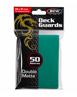Protectores BCW Double Matte Turquesa - Standard 