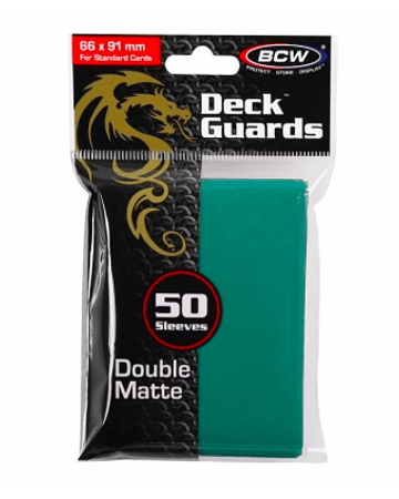 Protectores BCW Double Matte Turquesa - Standard 