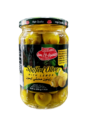 Aceitunas árabes rellenas con limón 650g
