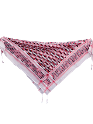 Kufiya Original negro y rojo 130x130