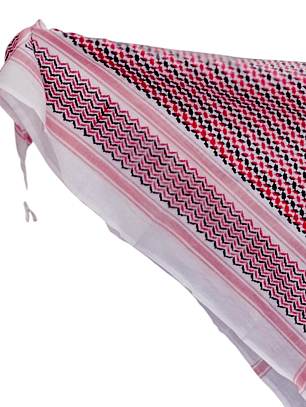 Kufiya Original negro y rojo 130x130