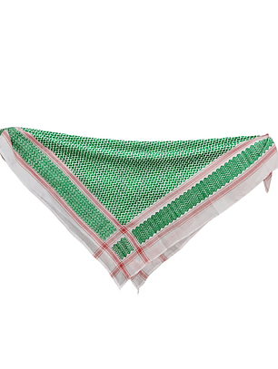 Kufiya Original blanco y verde 130x130