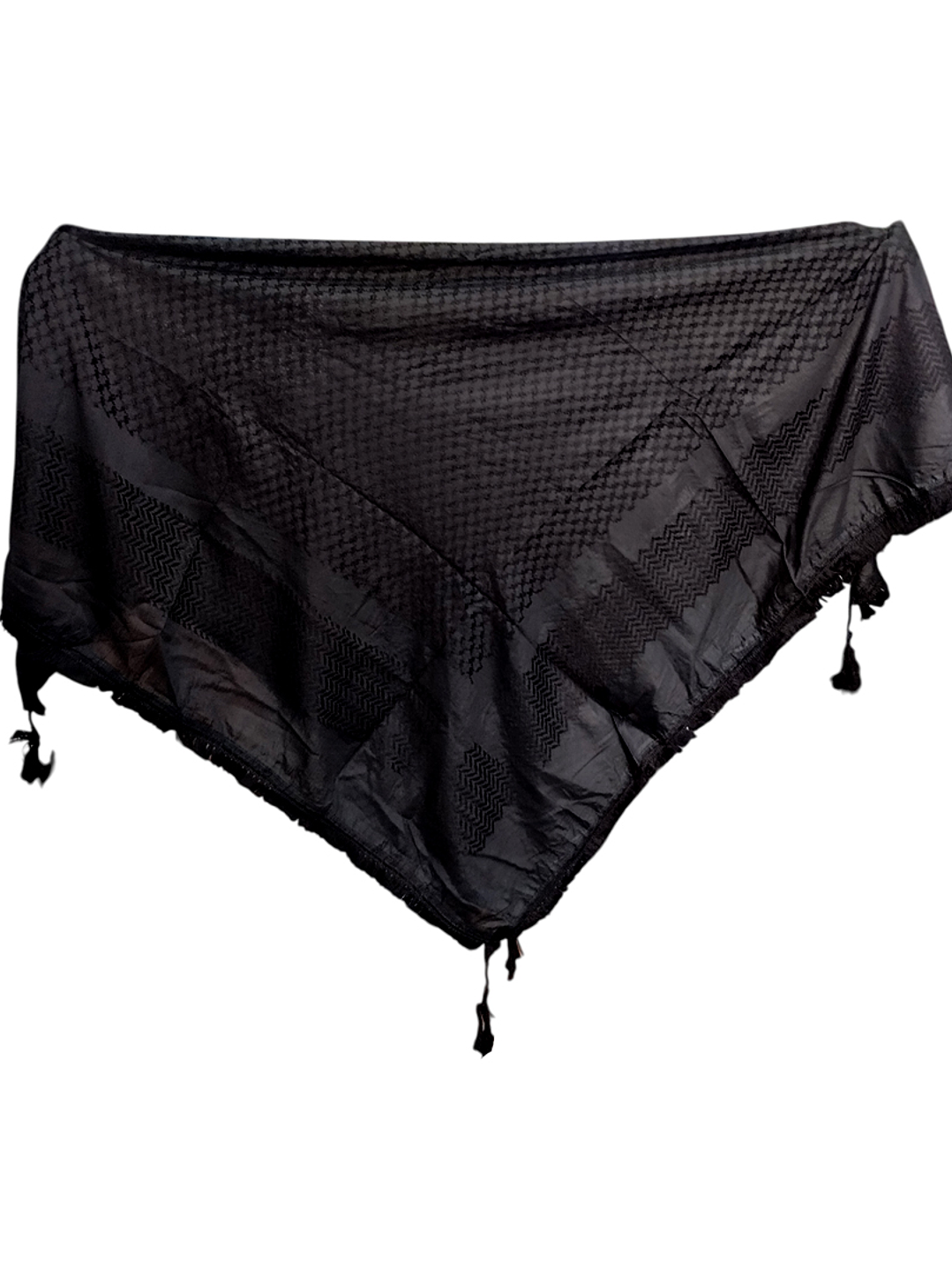 Kufiya original negro completo 130x130cm 1
