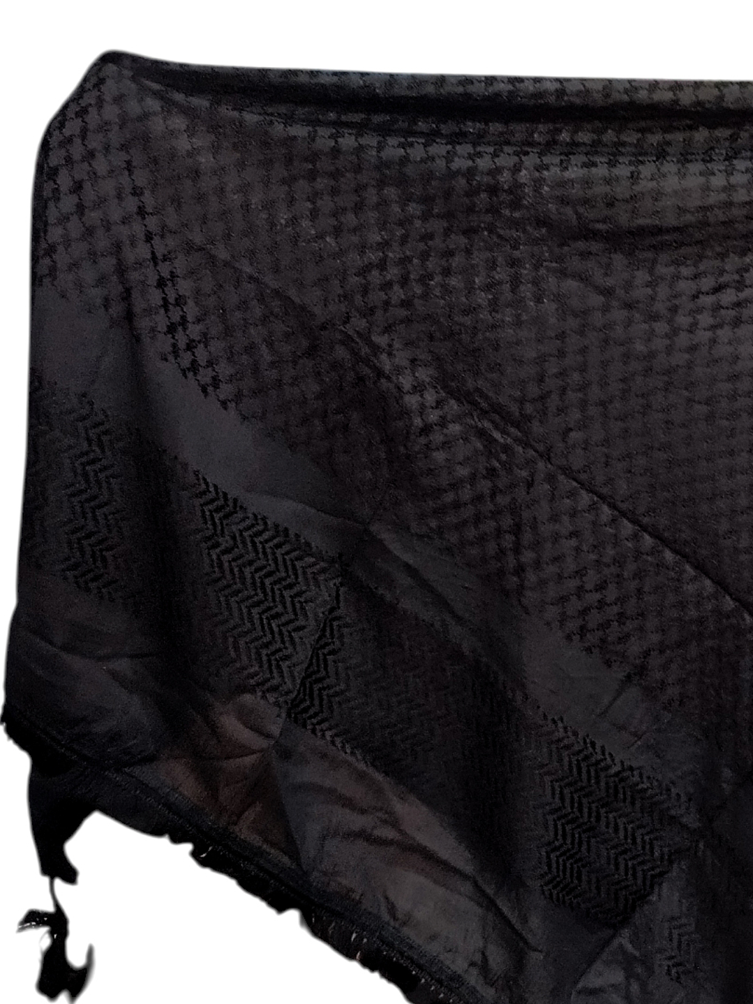 Kufiya original negro completo 130x130cm 2