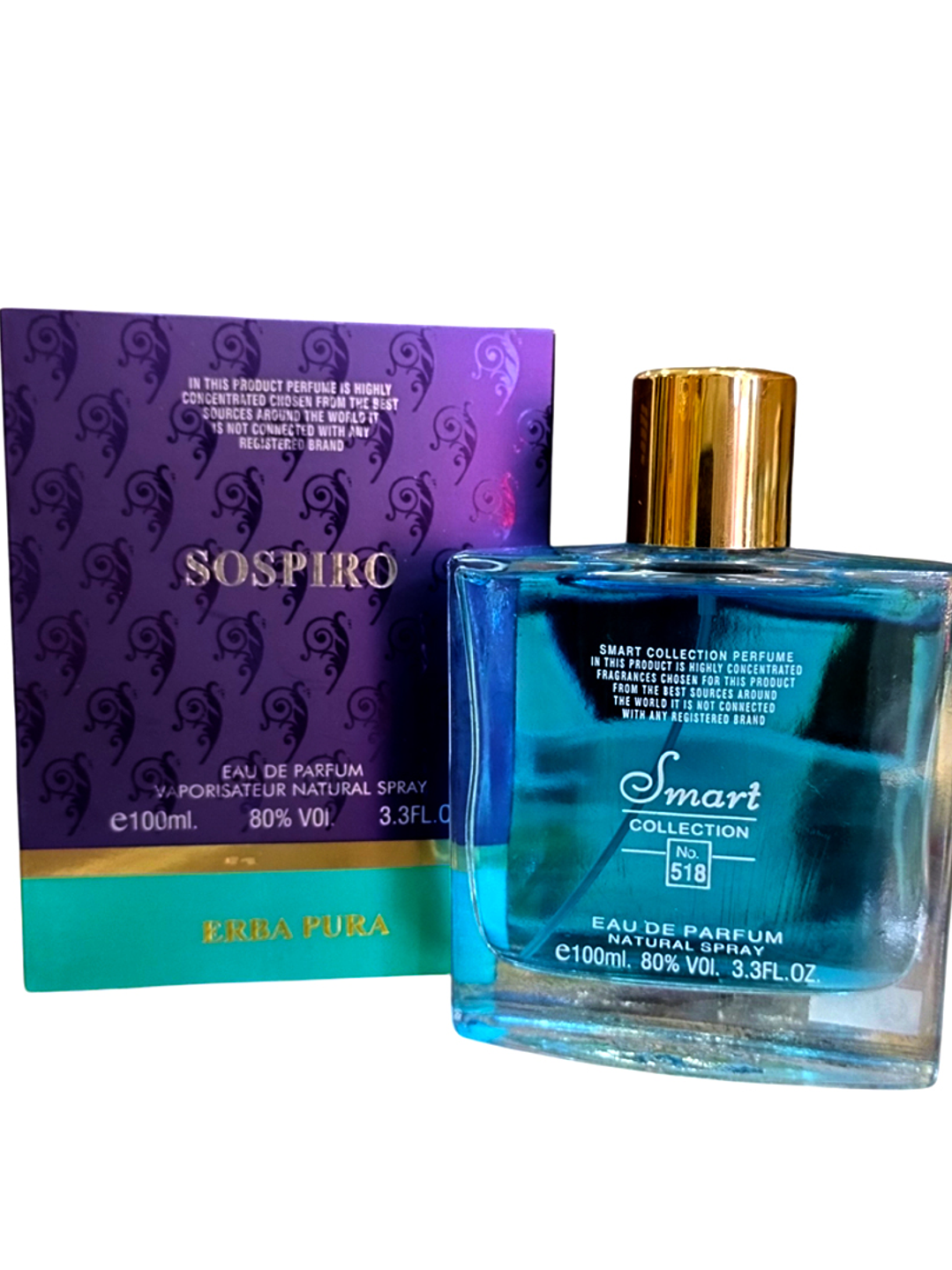 Perfume 518  - Smart collection edp 100ml Unisex - Inspirado en Erba Pura de Xerjoff 1