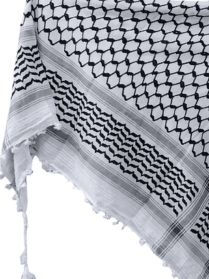 Kufiya Original Clásico 130 cm x 130 cm  Entramado espaciado