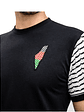 Polera Palestina Bordada – Diseño Kuffiyeh con Mapa y Bordado en Árabe - Miniatura 2