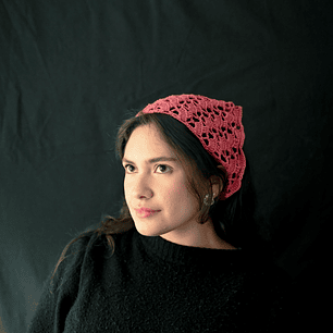 Bandana Lace Crochet Cherry