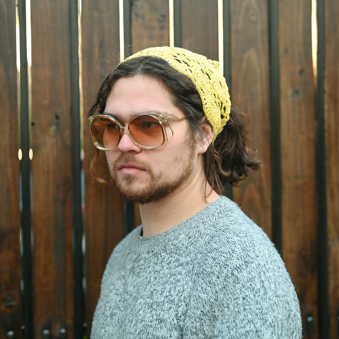 Bandana Lace Crochet Amarilla  1