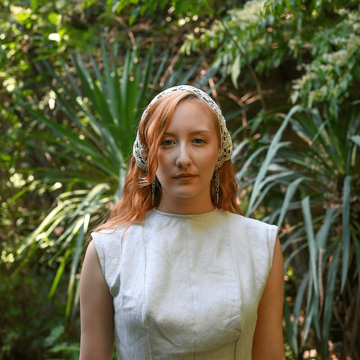 Bandana Lace Crochet Perla 1