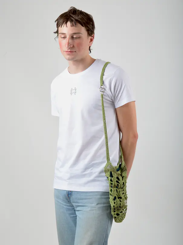 Crossbody Crochet Reticule Verde 2