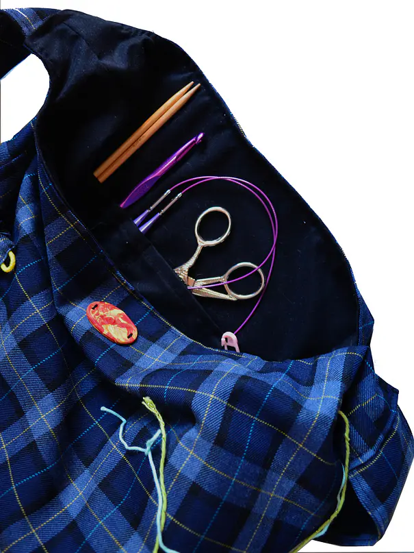 Porta-Proyecto Azul (Bolso de Tejido) 3