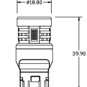 PAR AMPOLLETA LED T20