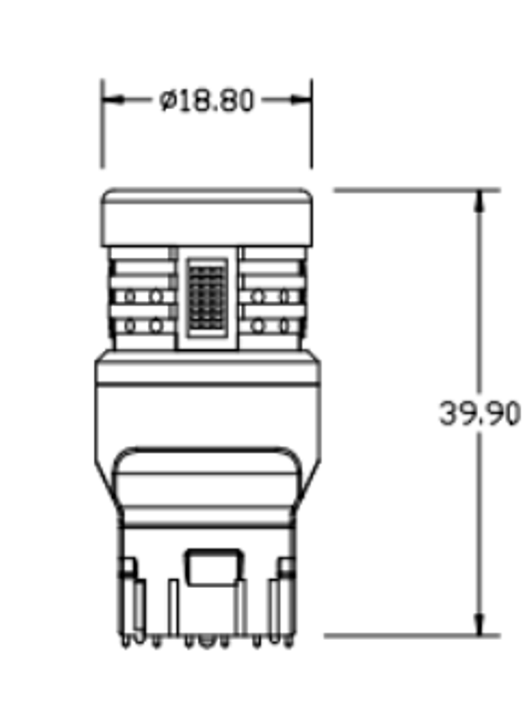 PAR AMPOLLETA LED T20 2