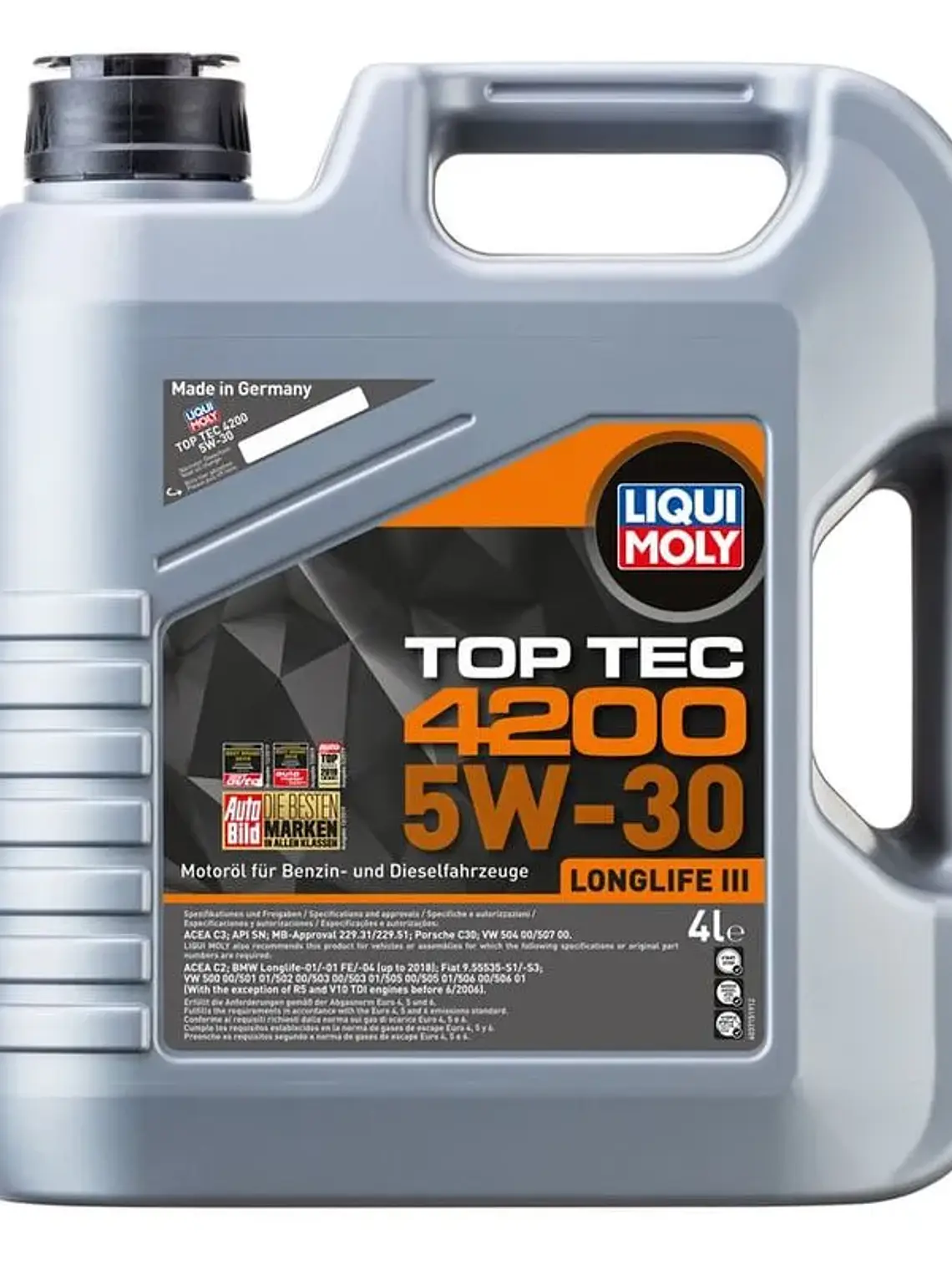 Liqui Moly Top Tec 4200 5W-30 Longlife III 4L 1