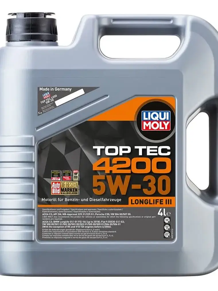 Liqui Moly Top Tec 4200 5W-30 Longlife III 4L 1
