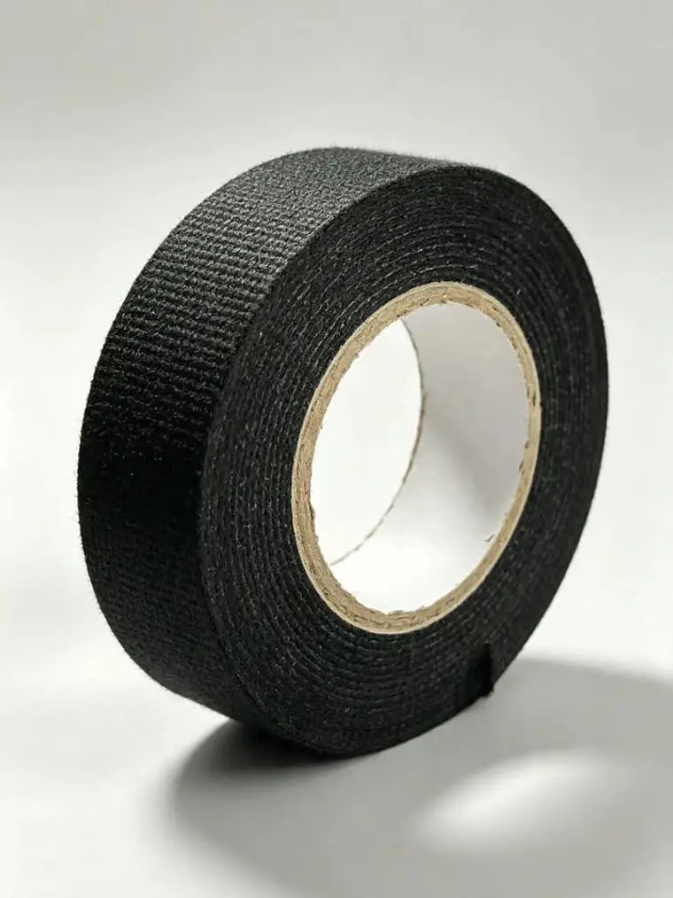 Cinta de Tela Automotriz para Cableado 15 mm x 10 m Negra 1