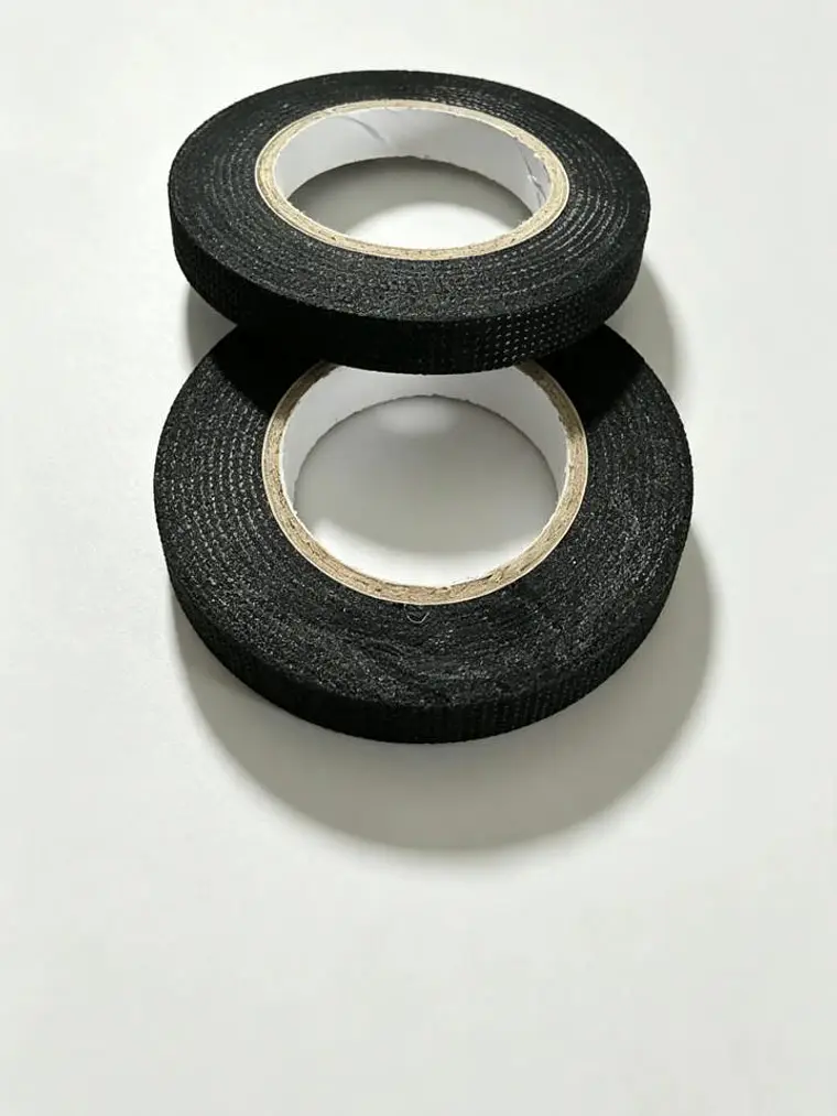 Cinta de Tela Automotriz para Cableado 9 mm x 10 m Negra 1