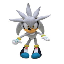 Sonic Peluche Personaje Silver The Hedgehog 28 Cm