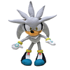 Sonic Peluche Personaje Silver The Hedgehog 28 Cm