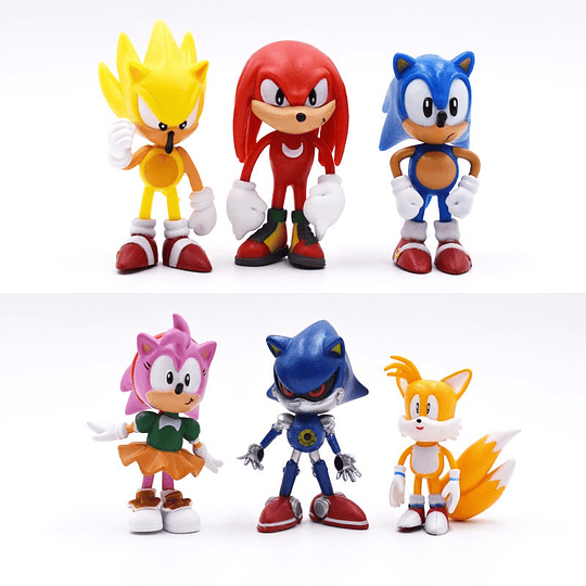 Set 6 Figuras Sonic
