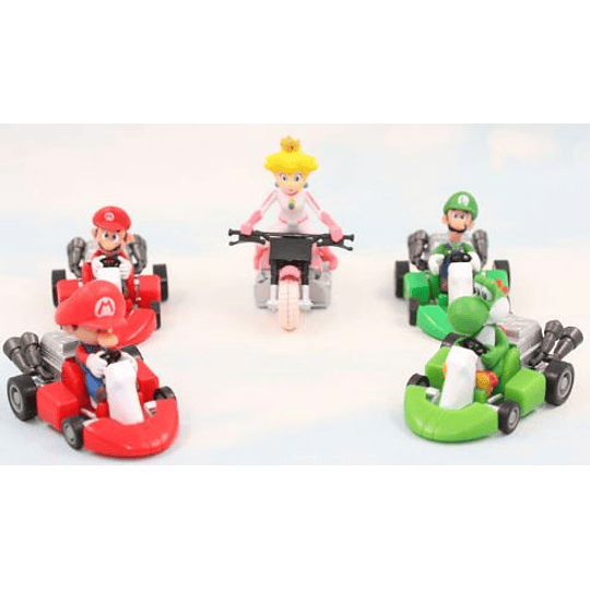 Mario Bros Set 10 Autos De Mario Kart