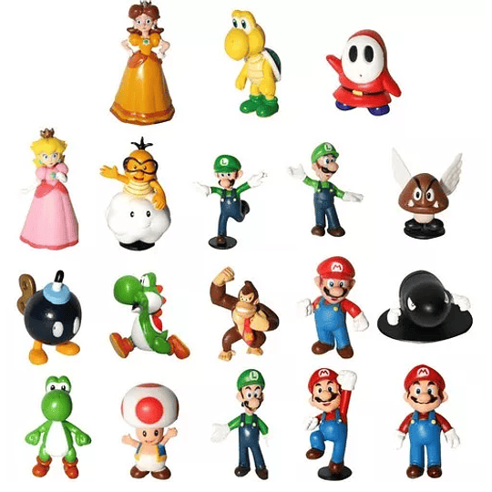 Mario Bros Set 18 Figuras