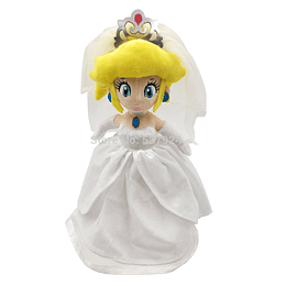 Mario Bros: Peluche Princesa Peach Vestido Blanco